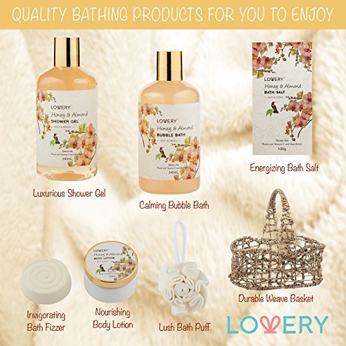 Spa Honey Almond Scent Bath & Body Set I922770