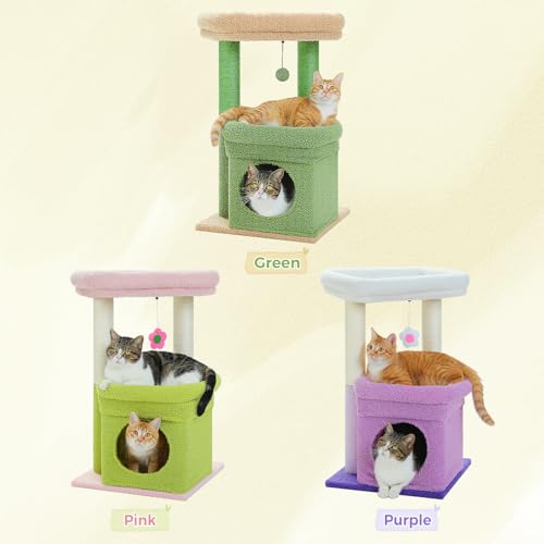 Natural Sisal Cat Tree with Cat Condo G124724