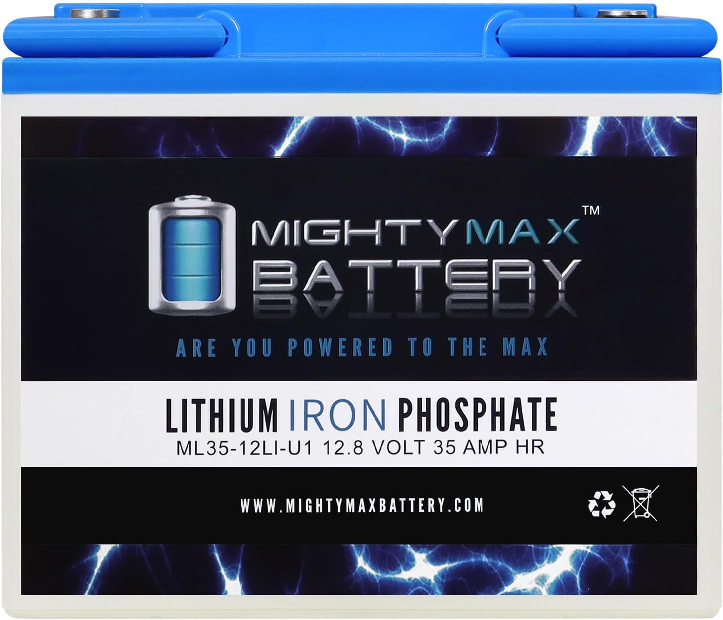 12V 35AH U1 Lithium Replacement Battery Q96115