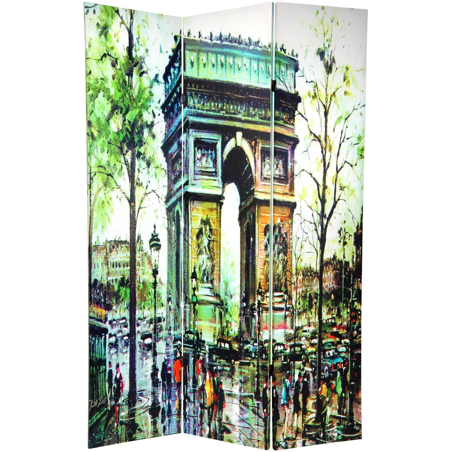 6 ft. Tall Double Sided 3 Panel Room Divider P575754