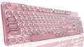 Pink Wireless Mechanical Keyboard with White Backlit A290