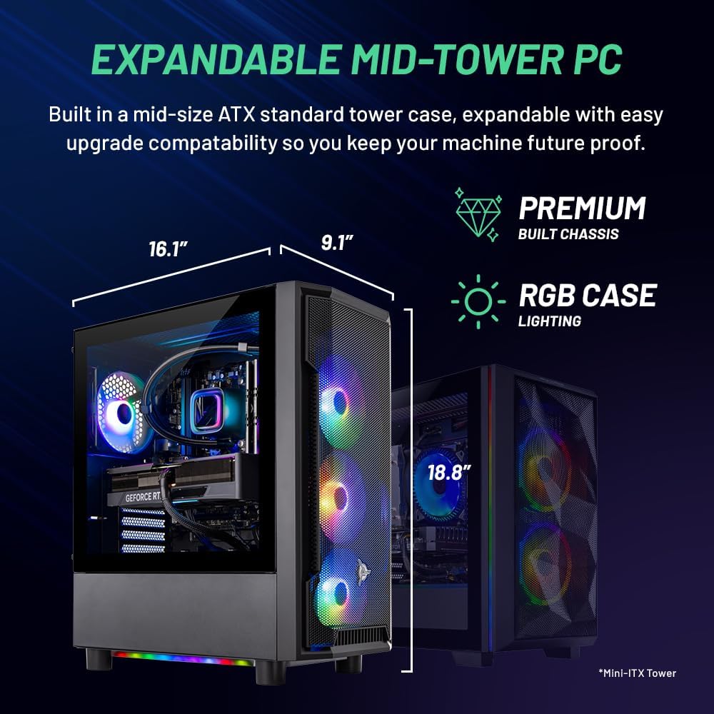 Black Gaming PC Desktop W46426