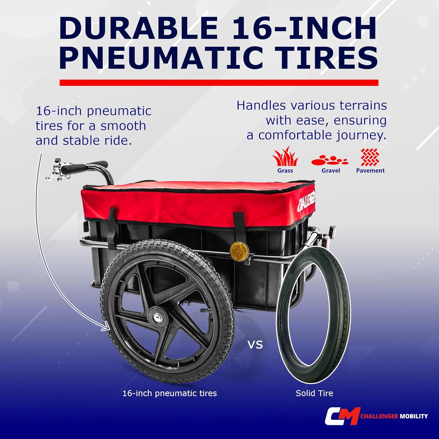 Heavy Duty Scooter Trailer with Large Tires K88378