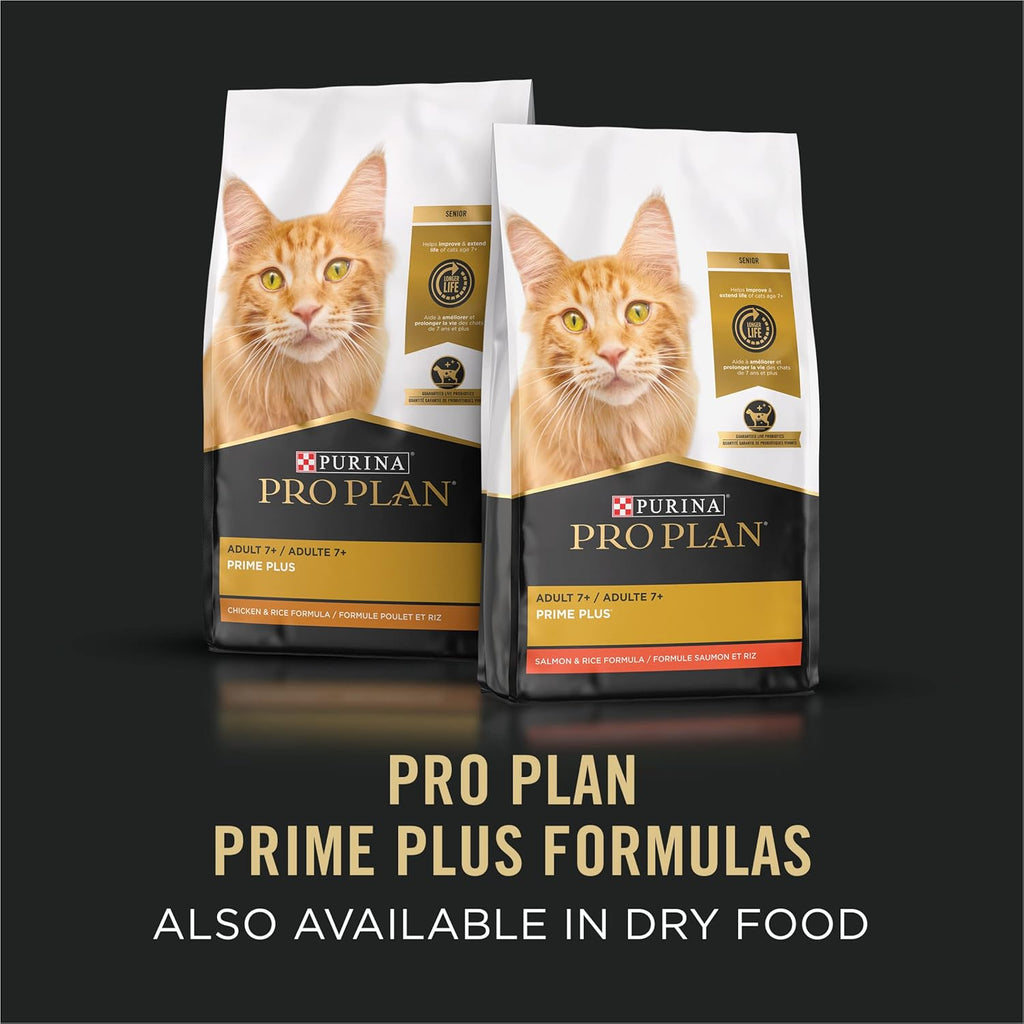 Grain Free Senior Wet Cat Food Variety Pack Pate, 3 oz. Cans X5242