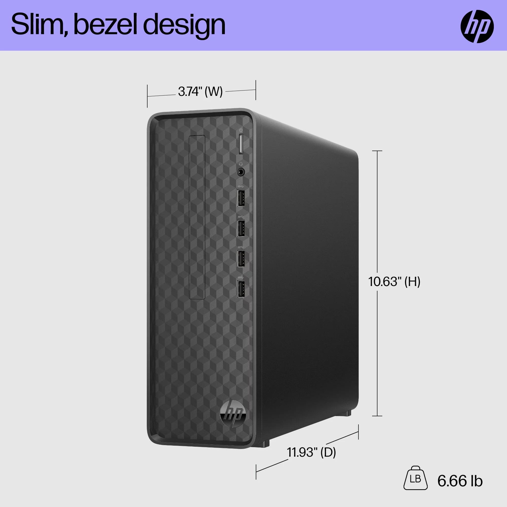 Black Intel Pentium 8GB 256GB SSD Windows 11 Desktop Tower O83363