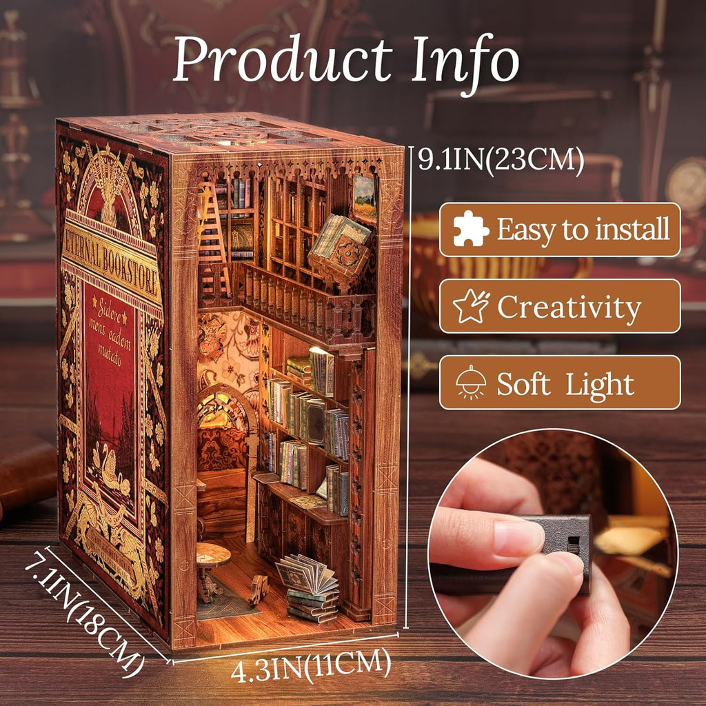 3D Wooden Puzzle Book Nook Kit L1471