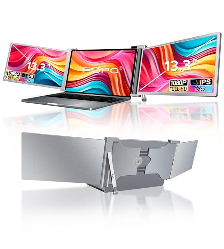 13.3" Triple Portable Monitor FHD 1080P IPS R6219
