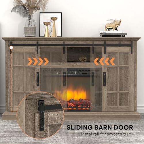 White 43 Inch Electric Fireplace with Mantel F430
