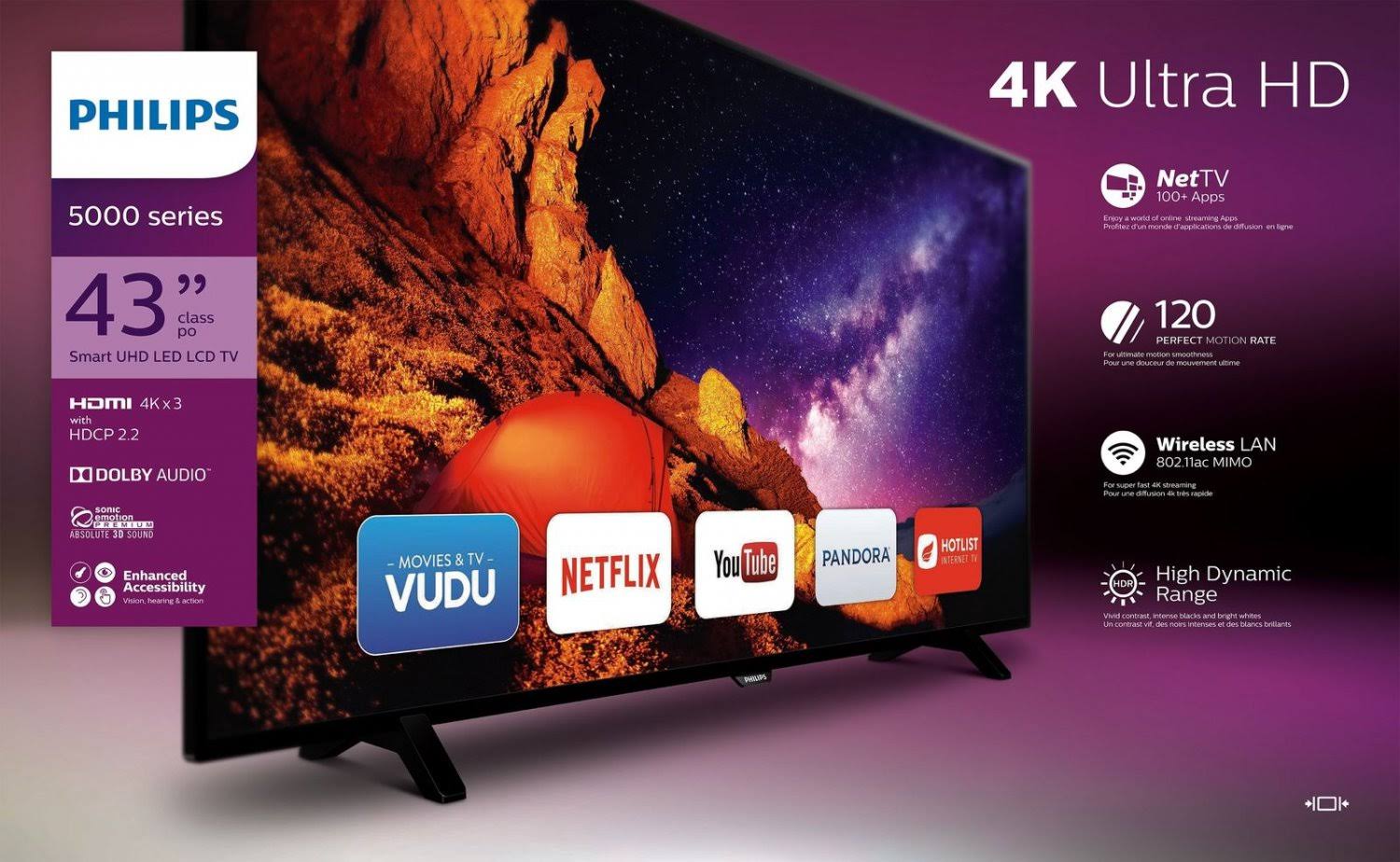 43x22 Class 4K Smart LED TV L795