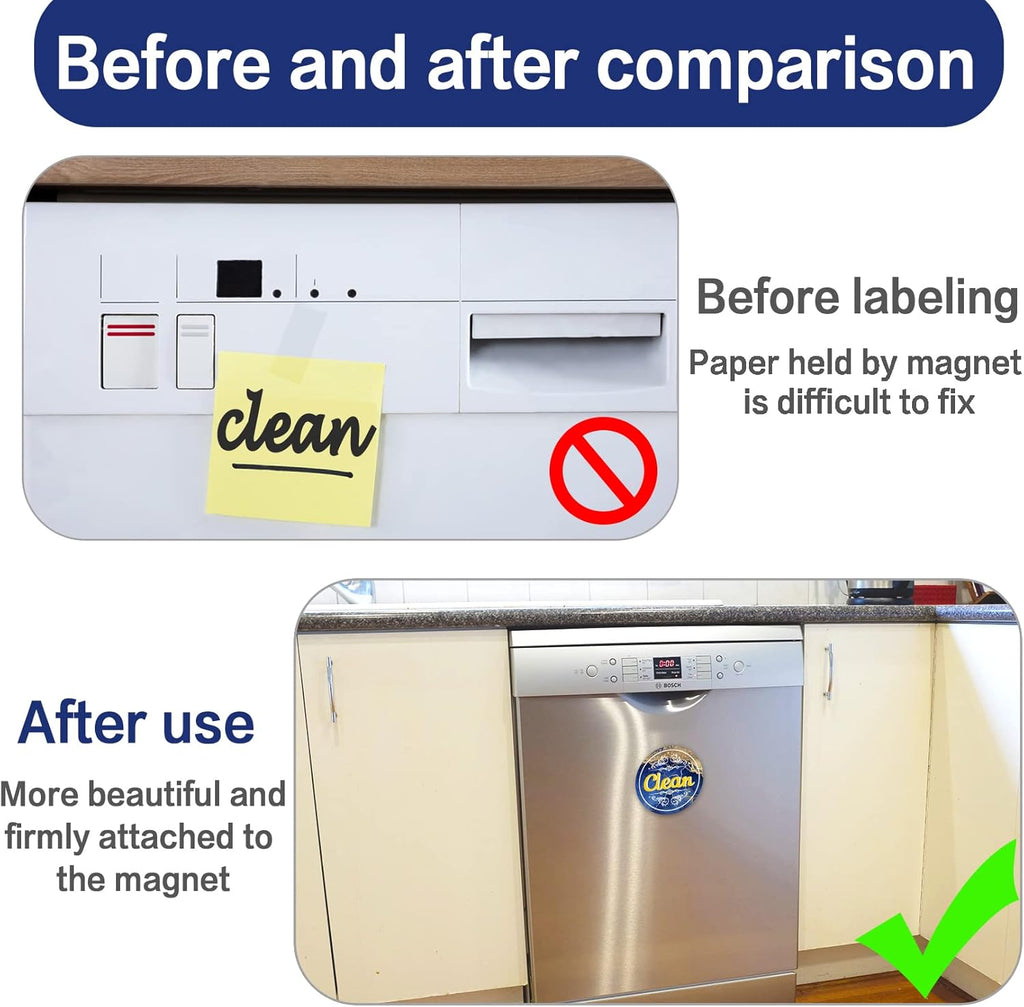 Dishwasher Magnet Clean Dirty Sign D1698