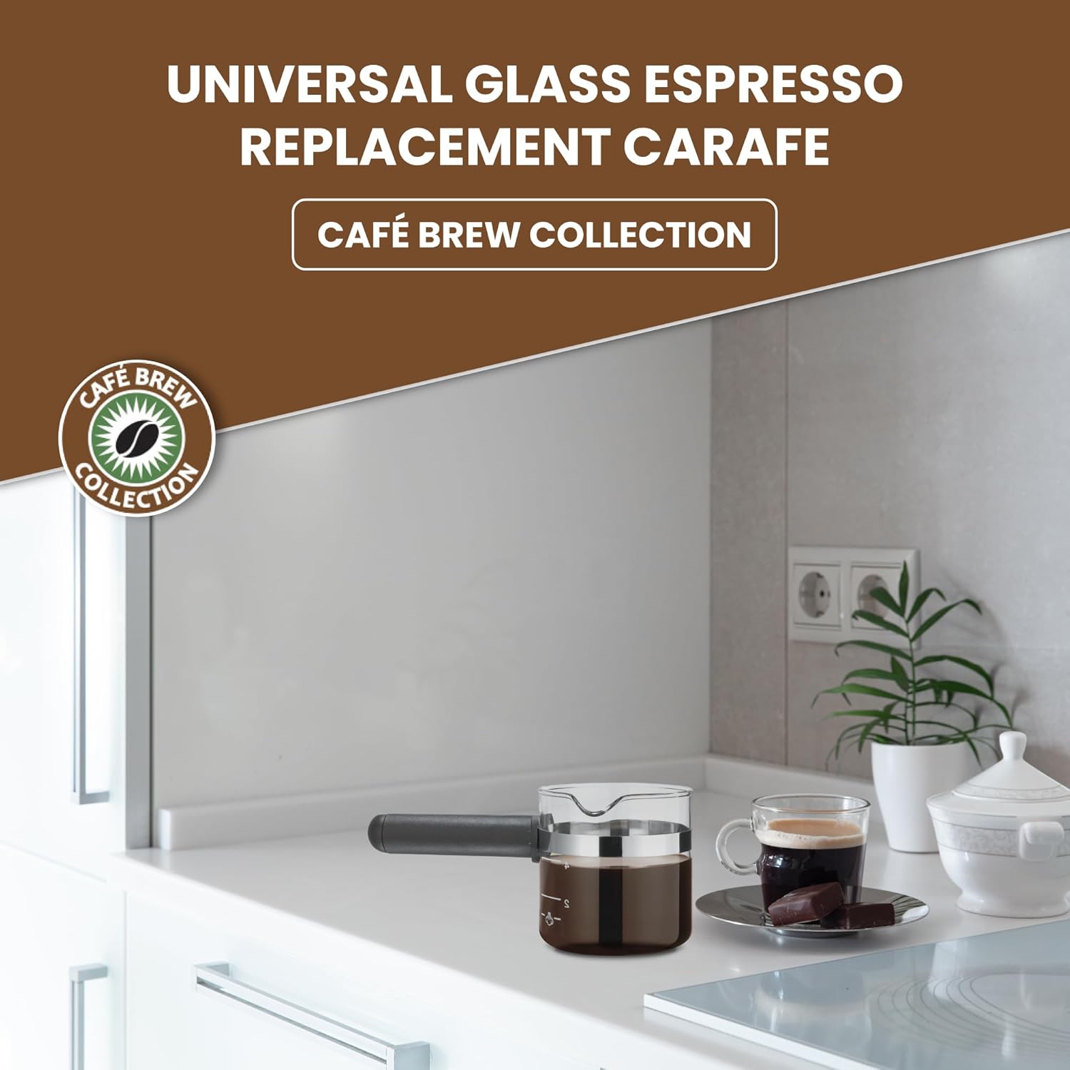 4-Cup Glass Espresso Carafe Replacement U68565