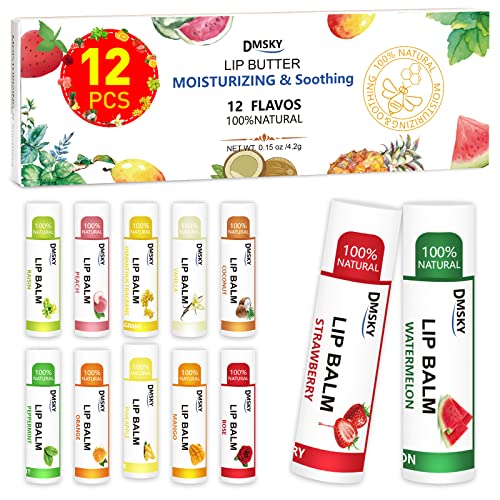 Natural Lip Balm 36 Pack with Vitamin E and Coconut Oil S942799