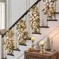 24 Inch Cordless Prelit Teardrop Christmas Swag M14625