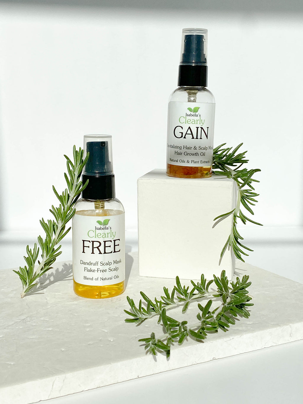 Hair Growth Oil and Thickening Scalp Treatment with Castor, Jojoba, Clary Sage, Rosemary, Nettle Extract N94772
