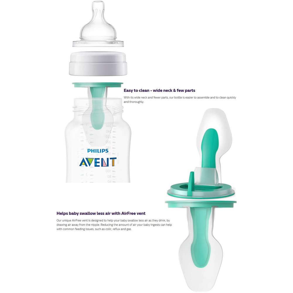 Clear Anti-Colic Bottle 4oz 3pk X755