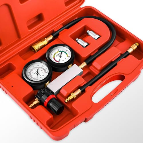 Cylinder Leak Down Tester Kit Automotive Engine Pressure Gauges Compression Test Leakage Detector Tool Set F768180