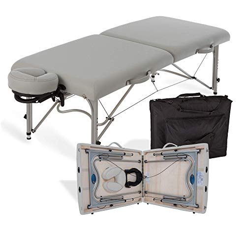 Portable Massage Table with Aluminum Frame, Face Cradle & Carry Case (29lb) S6107