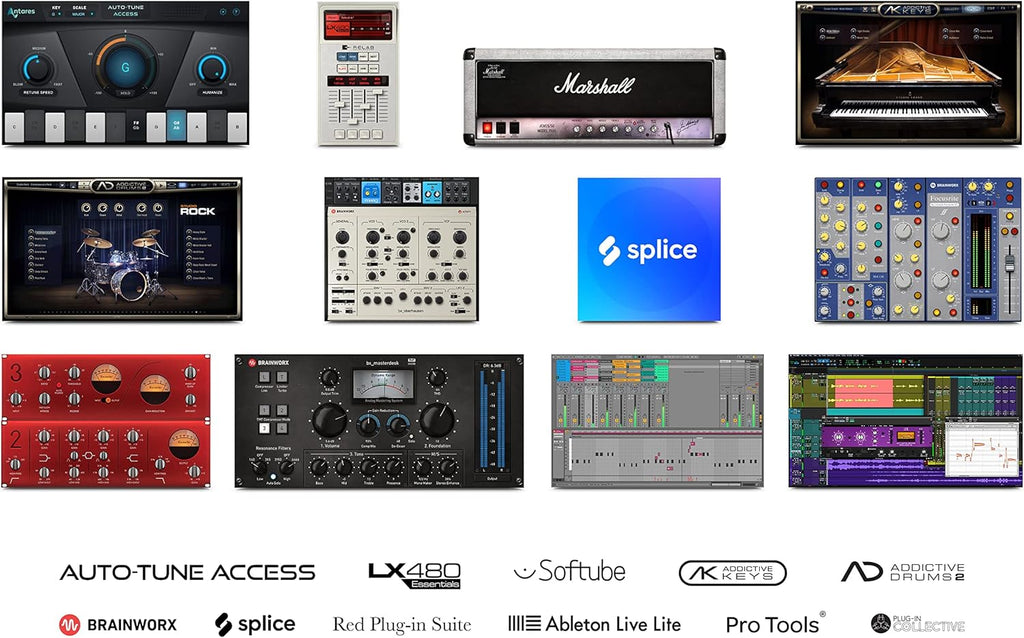 2x2 USB Audio Interface Bundle with Software Kit O949214