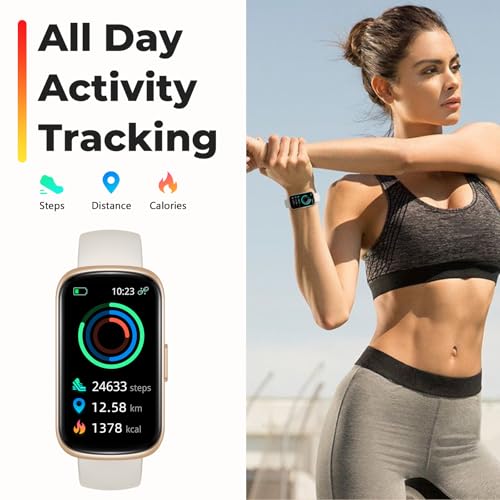 Black Smart Watch with Heart Rate Monitor, 3ATM Waterproof O59776