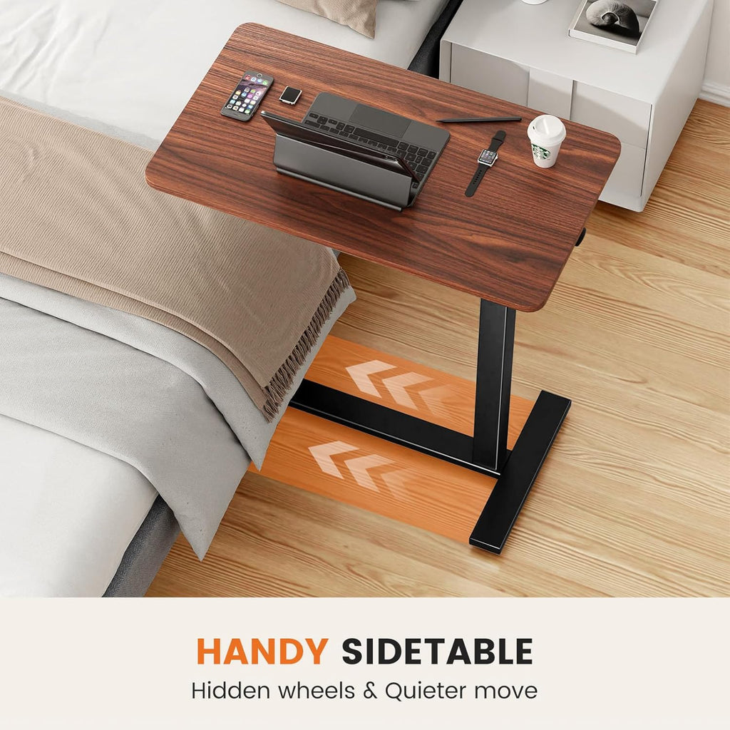 Standing Rolling Desk Adjustable Height with Wheels Q816