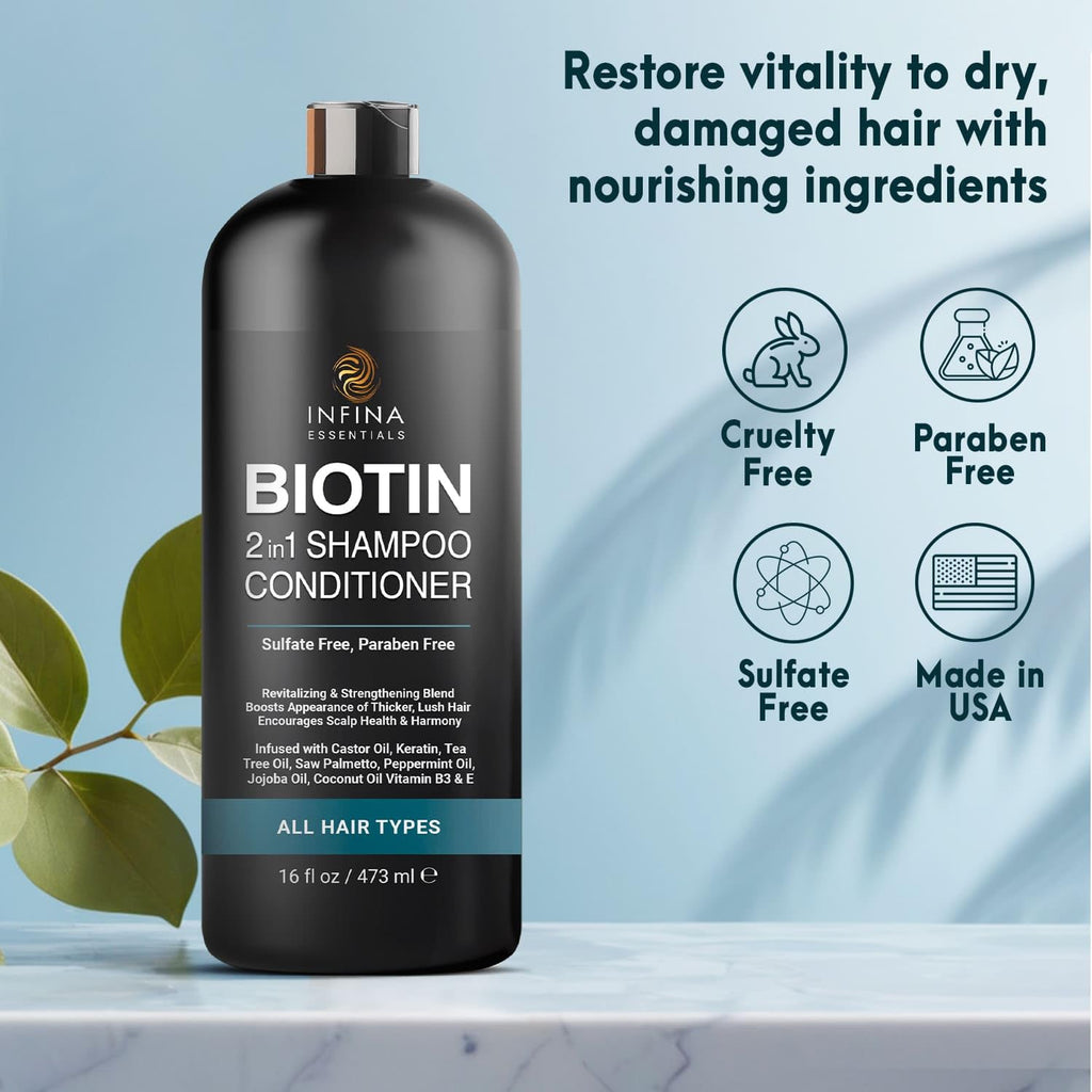 2 in 1 Shampoo and Conditioner 16 fl oz N5917