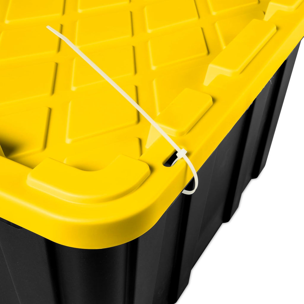 38 Gal Stackable Storage Bin with Lid, 4-Pack I88885